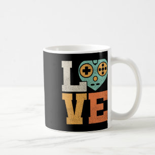 Taza De Café Conjunto de amor Videojuego vintage Disfraz Gamin