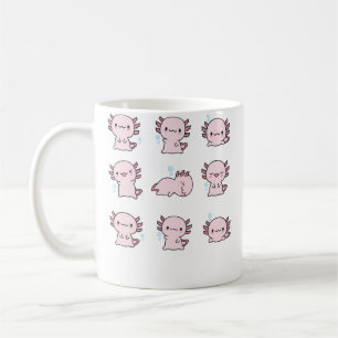 Taza De Café Conjunto de Axolotl Adorable