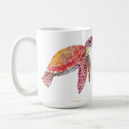 Taza De Café Conjunto de Stickers de Verano Costero Acuarela | 