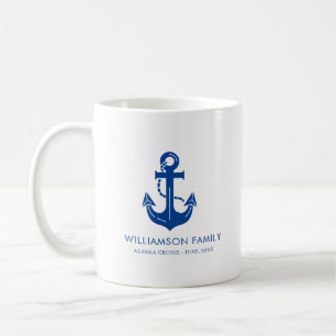Taza De Café Conjunto personalizado de crucero marítimo familia
