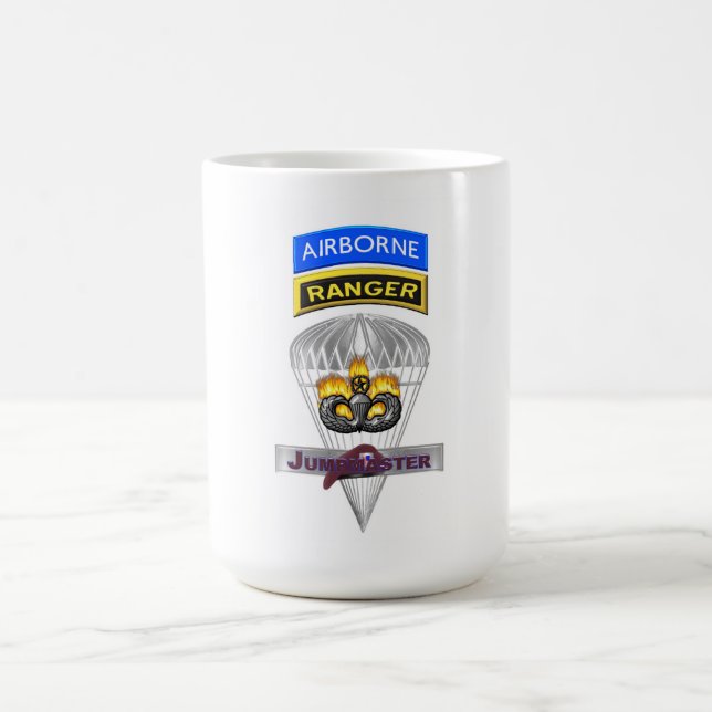 Taza De Café Conmemoración de Jumpmaster de Ranger Aéreo (Centro)