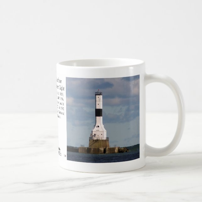 Taza De Café Conneaut Harbour West Breakwater Light Mug (Derecha)