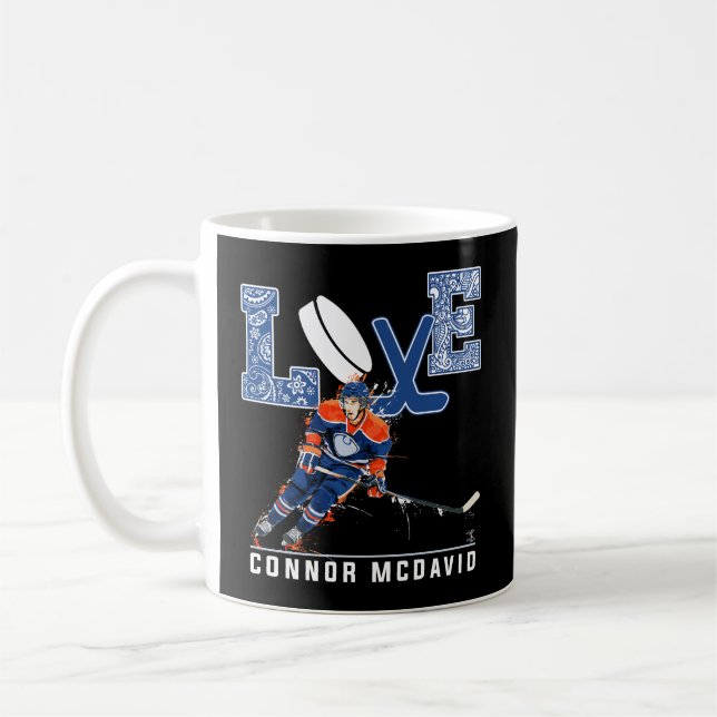Taza De Café Connor Mcdavid Love My Player Appartal (Izquierda)