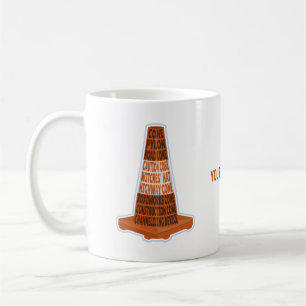 Taza De Café Cono de carretera Naranja Taraffic