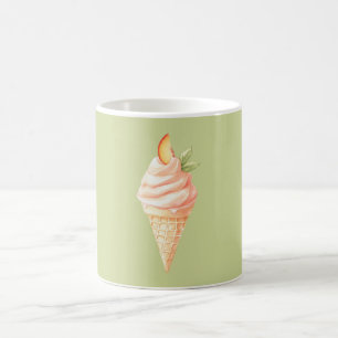 Taza De Café Cono de helado de melocotón