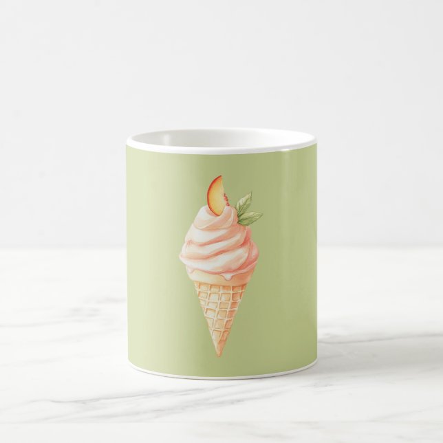 Taza De Café Cono de helado de melocotón (Centro)