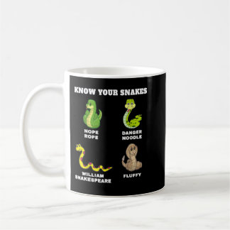 Taza De Café Conoce a tus serpientes nombres graciosos Noodle P