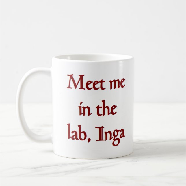 Taza De Café conocerme un tazón de café (Izquierda)