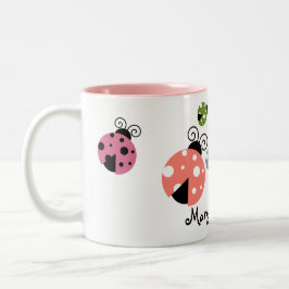 Taza de café conocida de encargo de la mariquita