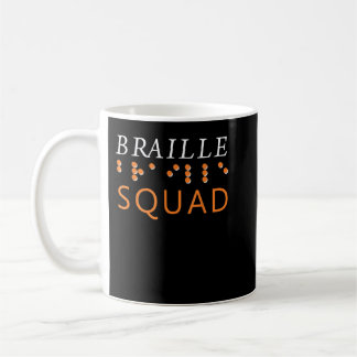 Taza De Café Conocimiento de la ceguera de la brilla Braille