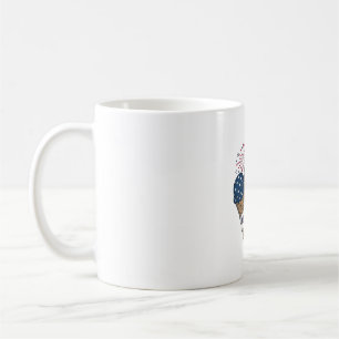 Taza De Café Conos de helado patrióticos vintage camiseta del c