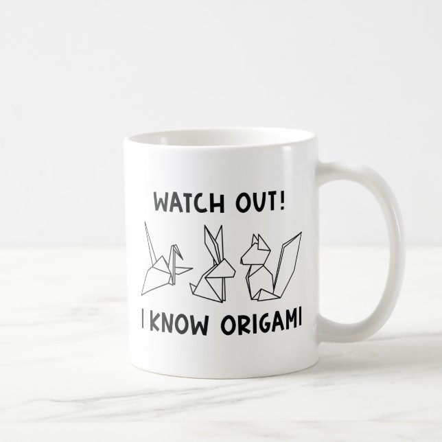Taza De Café Conozco el origami (Derecha)