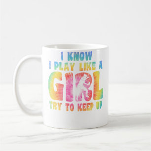 Taza De Café Conozco Juego Como Una Chica Ropa De Tenis De Mesa