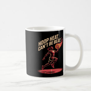 Taza De Café Conquistador de la cancha Hoop Heat para fans de S
