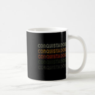 Taza De Café Conquistador del corazón del amor Grunge Conqu est