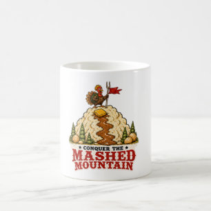 Taza De Café Conquistar el Día de Acción de Gracias del Pavo de