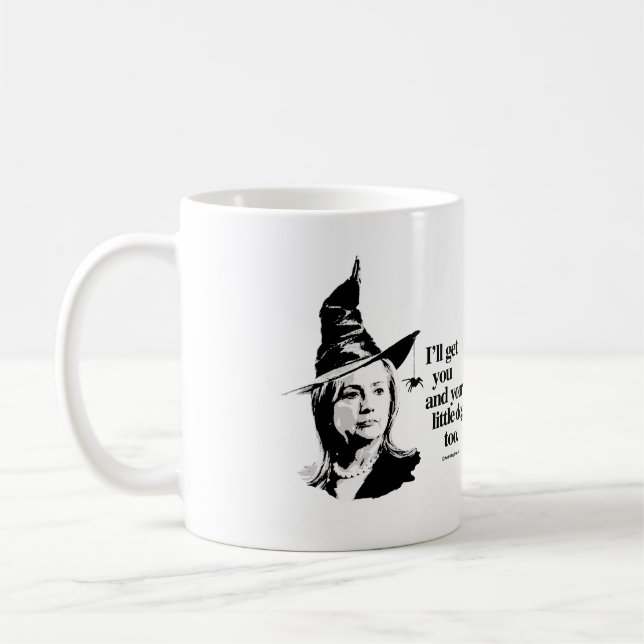 Taza De Café Conseguiré le y su pequeño perro - - Hillary anti (Izquierda)