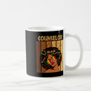 Taza De Café Consejera de historia negra afroamericana