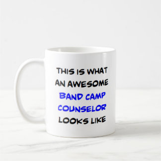 Taza De Café consejero de campamento de banda, impresionante
