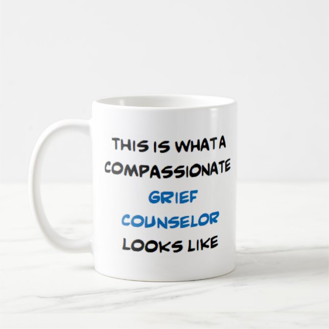 Taza De Café consejero de dolor, compasivo (Izquierda)