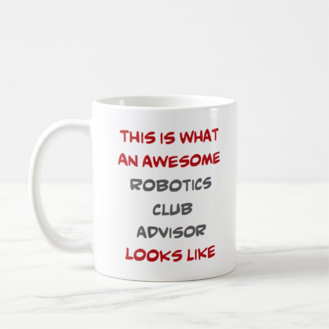 Taza De Café consejero del club de robótica, impresionante (Izquierda)