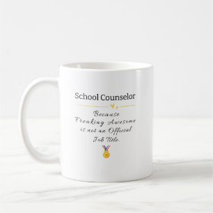 Taza De Café Consejero Escolar Confundiendo Impresionante Títul