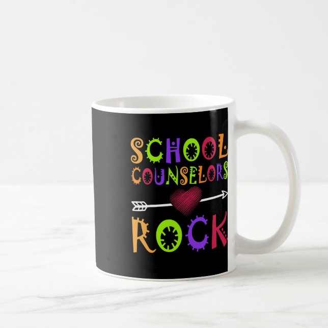 Taza De Café Consejero Escolar Consejería de la Escuela de Libr (Derecha)