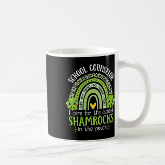 Taza De Café Consejero escolar de la iglesia Shamrock Rainbow S