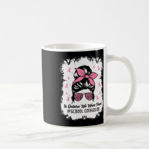Taza De Café Consejero escolar desordenado conciencia sobre el