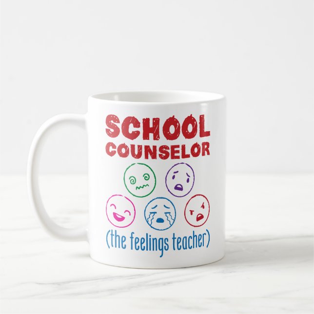Taza De Café Consejero escolar (el profesor de sentimientos) (Izquierda)