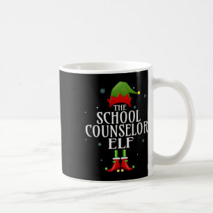 Taza De Café Consejero Escolar Elf Xmas Grupo Familiar Matemáti