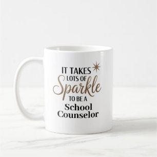 Taza De Café Consejero Escolar Esparkle