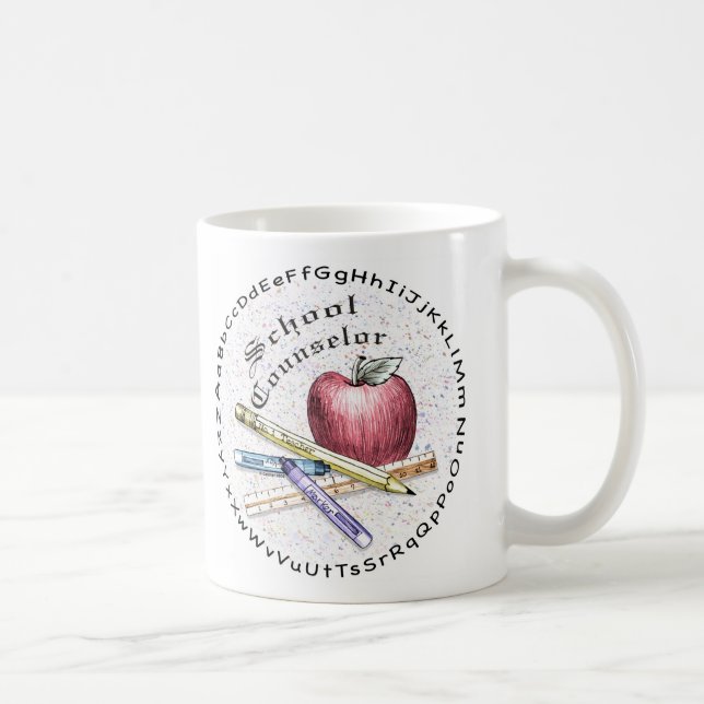 Taza De Café Consejero escolar Mug (Derecha)