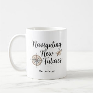 Taza De Café Consejero Escolar Navegando Nuevos Futuros Persona