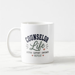Taza De Café Consejero Personalizado Consejero de Vida Escolar