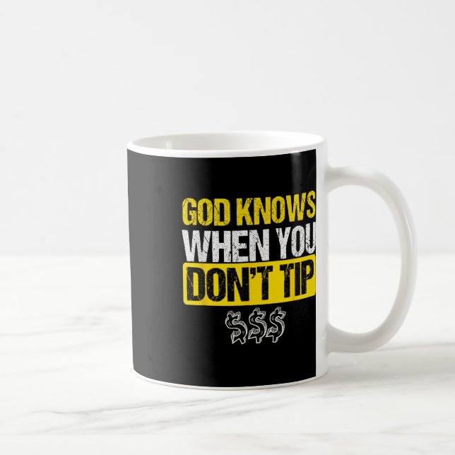 Taza De Café Consejo blanco de Dios Bartender Barman Waiter Pub (Derecha)