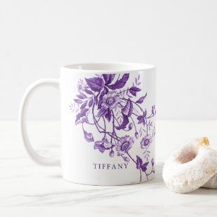 Taza De Café Consejos de ducha de novias con flores de toile fr
