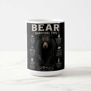 Taza De Café Consejos de supervivencia del oso de Black Bear Vi