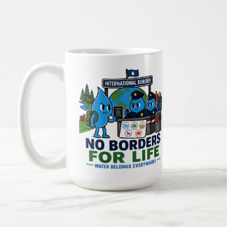 Taza De Café Conservación de Agua sin Fronteras para la Vida