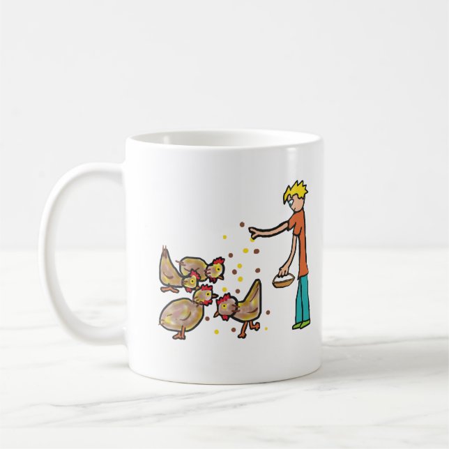 Taza De Café Conservación del pollo (Izquierda)