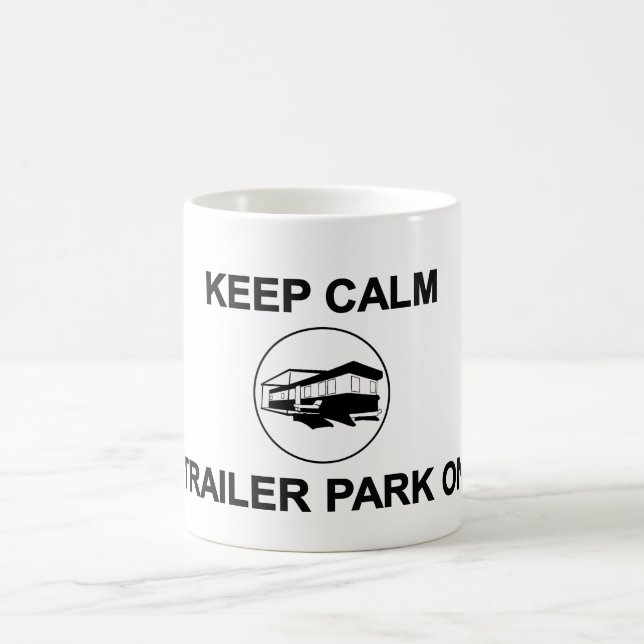 Taza De Café Conservar El Parque De Trailer Tranquilo En Mug (Centro)