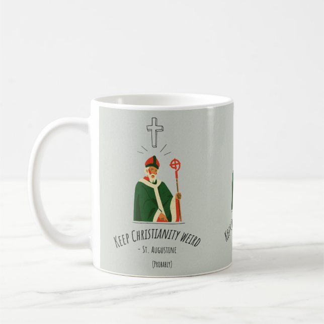 Taza De Café Conservar la bruja rara del cristianismo (Izquierda)