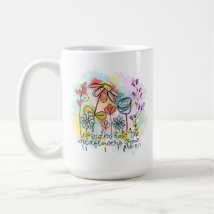 Taza De Café Consideremos cómo crecen las flores silvestres