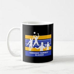 Taza De Café Considérese a sí mismo bloqueado voleibol gracioso