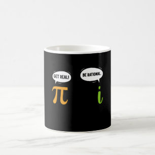 Taza De Café Consigue Ser Real Sé Racional Divertida Matemática