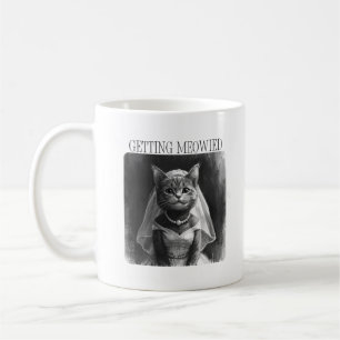Taza De Café Consiguiendo Meowied – Diseño Divertido de Despedi