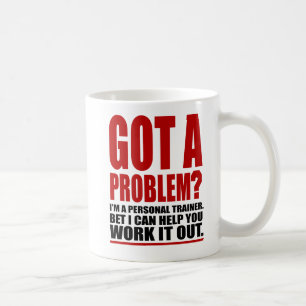 Taza De Café ¿CONSIGUIÓ UN PROBLEMA? Humor promocional del