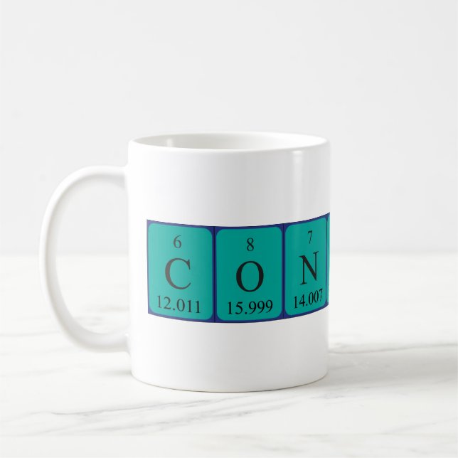 Taza De Café Constança periódica nombre de tabla mug (Izquierda)