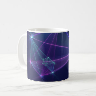 Taza De Café Constelación, abstracta fantasía de arte fractal