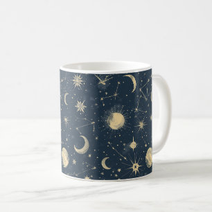 Taza De Café Constelación celeste - Noche estrellada (3)